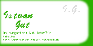 istvan gut business card